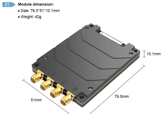 Long Distance Micro Senior Module St-M914 OEM UHF RFID 4 Ports Module