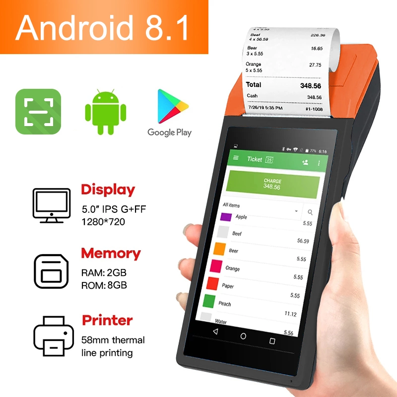 Crypto Payment Android POS Terminal Touch Screen POS System Terminal Android Handheld POS Terminal