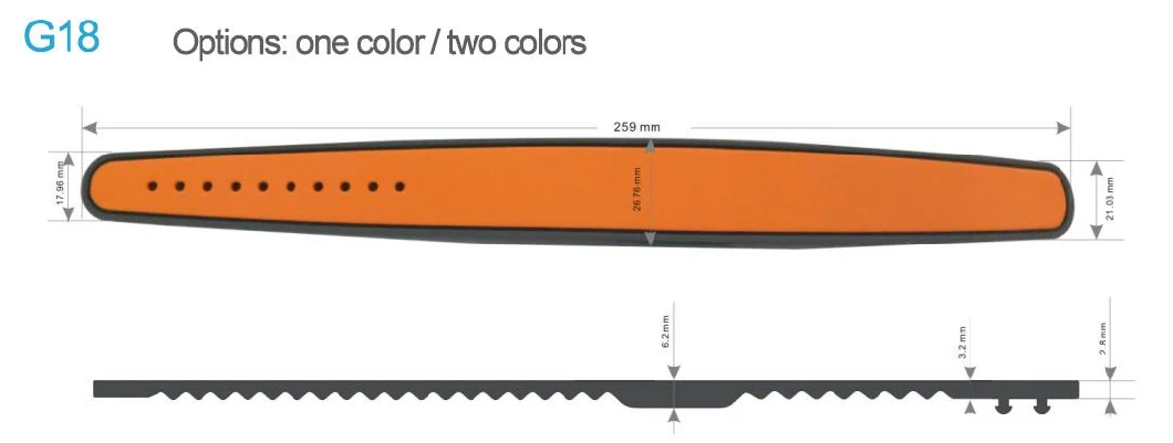 Customized Waterproof G Series G18 Silicone RFID Wristband Eco-Friendly NFC Bracelet 13.56MHz Hf & 125kHz Lf