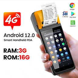 라벨 프린터 S81을 갖춘 공장 가격 4G 휴대용 안드로이드 12 POS 터미널